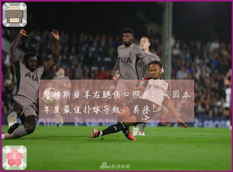 詹姆斯分享右腿伤口照片：或因本年度最佳扑球导致，真疼！